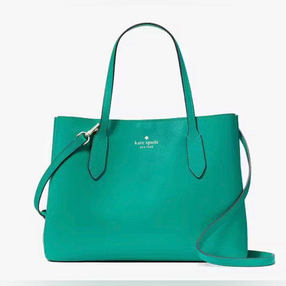 Kate Spade Harper Satchel /or Crossbody✨ Cilantro | kelly green summer leather - Picture 6 of 15
